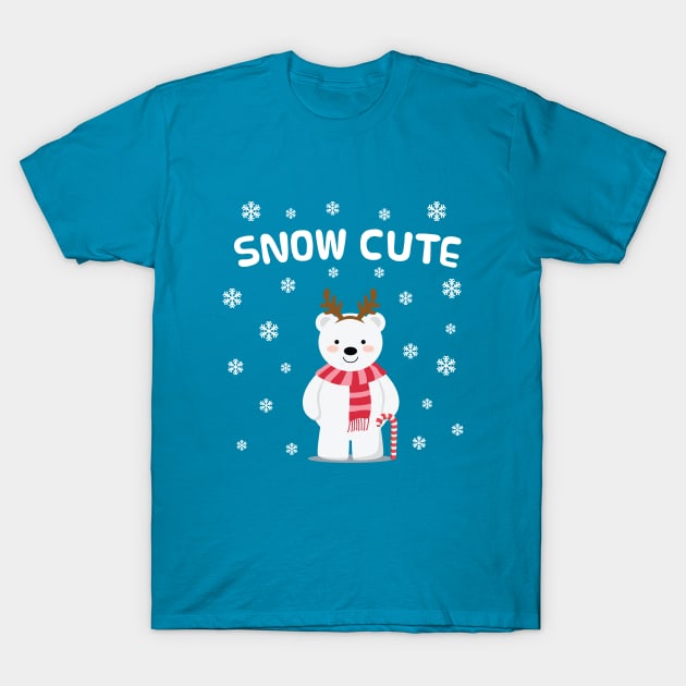 Snow Cute Christmas T-Shirt by The Gift Hub